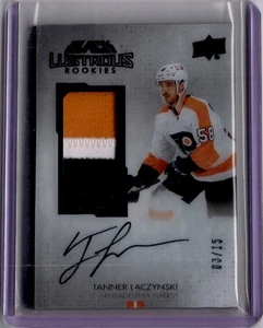 Tanner Laczynski Black Lustrous Rookies 15/03 2021-22 UD Black - Imagen 1 de 2