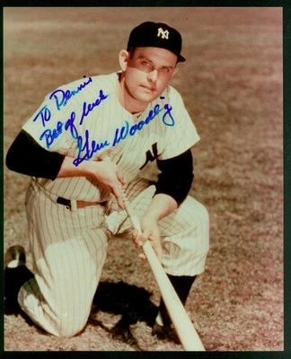 106, Gene Woodling, Original Firmado/Autógrafo, Foto 8x10, Yankees de Nueva York Foto 1 de 4