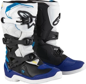 Alpinestars Tech 3S Youth Boots (7, White/Black/Enamel/Blue) - Picture 1 of 3