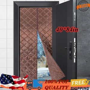 Magnetic Thermal Insulated Door Curtain Room Divide Waterproof Cover 40*84 In  ﻿ - Picture 1 of 24