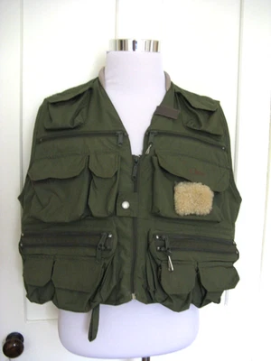 CHALECO VINTAGE ORVIS PESCA CON MOSCA UTILITARIO MULTI BOLSILLO VERDE OLIVA EXTRA GRANDE XL Foto 1 de 4