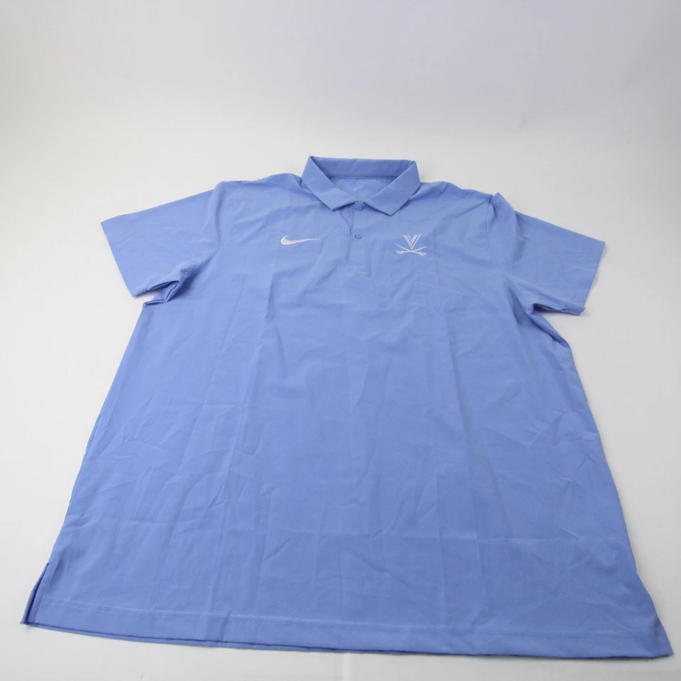 Virginia Cavaliers Nike Dri-Fit Polo Men's Light Blue Used - Image 1 of 1
