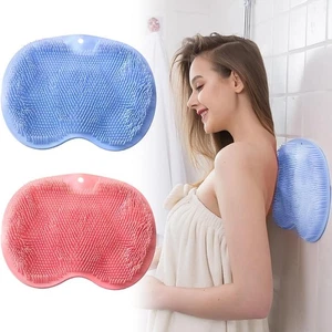 Tappetino massaggiatore silicone esfoliante scrubber schiena piedi pulizia bagno doccia US - Foto 1 di 6