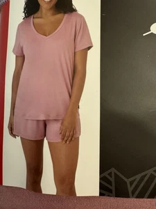 Eddie Bauer Para Mujer 4 Piezas PJ Juego de Dormir/Talla M Rosa de Té Transpirable Elastizado Nuevo con Etiquetas - Imagen 1 de 3