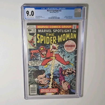 Marvel Spotlight #32, CGC 9.0 VF/NM, OW/WP (Marvel, 1977) 1st Spider-Woman - Image 1 of 4