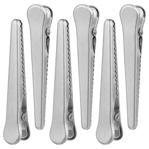 6 Pcs Seal Clip Bag Sealing Stainless Reusable Food Storage Clips - Picture 1 of 12