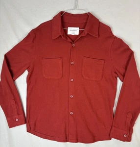 Goodfellow & Co Herren Fleece Hemd Jacke Medium weinrot schwer Knopfleiste - Bild 1 von 24