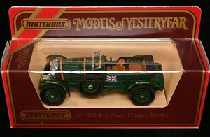 1930 4.5 Litre Super Charged Bentley Green 1:43 Matchbox Yesterday England - Picture 1 of 11