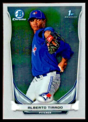 2014 Bowman Chrome Mini #229 Alberto Tirado Toronto Blue Jays Baseball Card ⚾ - Image 1 of 2