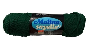 Vintage Malina Sayelle Dupont Orlon Acryl 4-fädig Kammgarn 3,5 Unzen #425 Flaschengrün - Bild 1 von 2