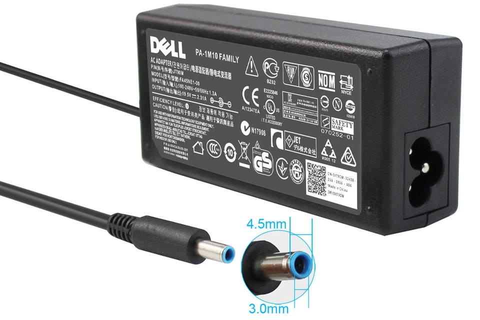 45 Вт подлинный адаптер для Inspiron 15 3551 5558 5559 7558 3552 17 5755 5758 5759 - Изображение 1 из 4
