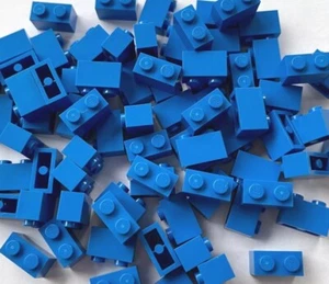 50x Lego Classic 1 x 2 Building Blocks - Blue - Picture 1 of 1