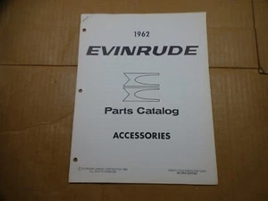 1962 Evinrude Accessories Outboard Motor Parts Catalog Manual - Picture 1 of 5