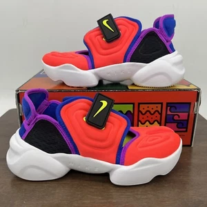 Nike Aqua Rift Crimson Red Venom Split Toe Shoes Womens Size 6 BQ4797-600 - Picture 1 of 9