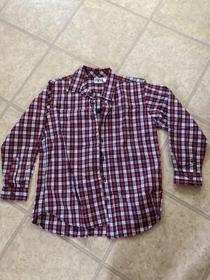 Kitestrings Camisa Oxford Niño Rojo/Azul Marino/Blanco A Cuadros Abotonados, Talla 12 Foto 1 de 4