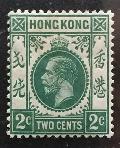 HONG KONG 1912-21 KGV 2c MH MCCA SG#101 HK3781 - Picture 1 of 3