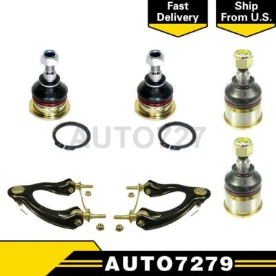 Conjunto de brazo de control y rótula delanteros Delphi de 6 piezas para Honda Civic 1992 1993 Foto 1 de 4