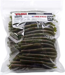 100 packs of classic worm multi-purpose soft plastic bass bait, 5 inches - Picture 1 of 3