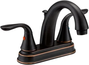 Designers Impressions 651632 Oil Rubbed Bronze 2 Handle Lavatory Bathroom Faucet - Picture 1 of 13