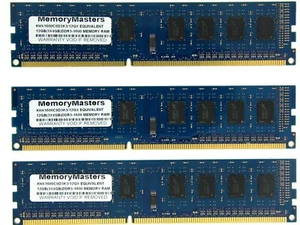 12GB 3x 4GB DDR3-1600 Kingston HyperX KHX1600C9D3K3/12GX Equivalent Memory RAM - Picture 1 of 1