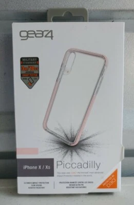 gear4 Piccadilly Case for iPhone Xs / X - Rose Gold / Clear - IC8PICRSG - image 1 of 4