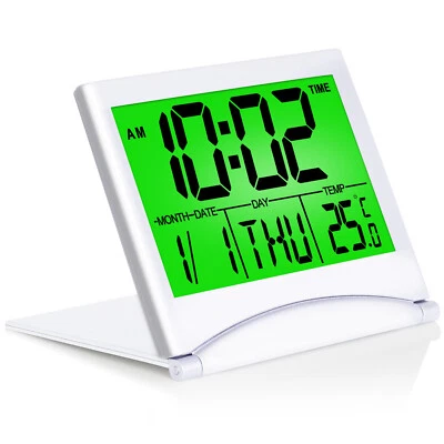 Betus Digital Travel Timer LCD Clock with Backlight - Compact LCD Desk Clock - Image 1 of 4