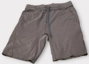 Lululemon Sweat Shorts Mens Small Gray/Purple Drawstrings Pockets 9” Inseam S - Picture 1 of 7