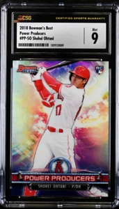 ⭐️SHOHEI OHTANI 2018 BOWMAN'S BEST POWER REFRACTOR #PPSO CSG 9 MINT RC🔥🔥 - Bild 1 von 2