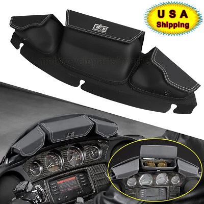 Bolsa de parabrisas de 3 bolsillos para Harley Touring Ultra Limited Tri Glide 2014-23 Foto 1 de 4