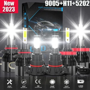 For Chevrolet Avalanche 2007-2013 6x LED Headlight+Fog Light Bulbs white Kit - Picture 1 of 12