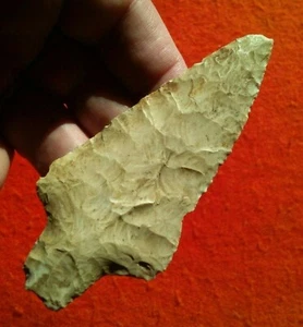 4-3/16" DICKSON MISSOURI ARROWHEAD Authentic Indian Artifact AUTHENTIC ARROWHEAD - Picture 1 of 12