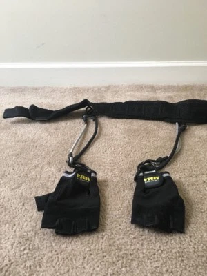 Golds Gym Black Weight Lifting Belt w/Gloves Strength Training Exercise - Image 1 of 4