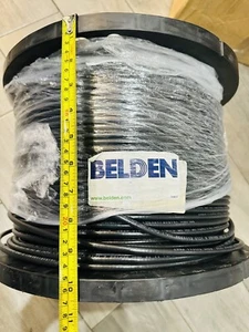 BELDEN Communications Coax Cable RG6 18 AWG 3 GHZ 010 75 OHM BLACK 1000ft CATV - Picture 1 of 19