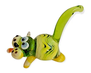 Hand Blown Glass Art Figurine HANDMADE CAT # 6149 - Bild 1 von 4