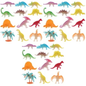 12 Pezzi Calza Natalizia Fustelle Dinosauri Modelli Plastica Dinosauri Piccoli - Foto 1 di 12