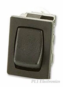 ARCOLECTRIC SWITCHES   H8601VBAAA   SWITCH, SPST, 6A, 250VAC, BLACK - Picture 1 of 1