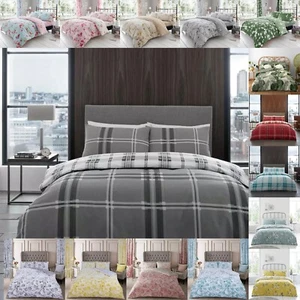 Duver Quilt Cover Set Matching Pilow Case Riversible Duver Cover Beddin Floral - Picture 1 of 30