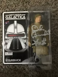 Battlestar Galactica Lt. Starbuck 8 Inch Figure Bif Bang Pow 2012 autographed - Picture 1 of 3