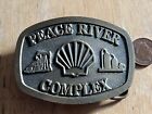 Cat Buckle Shell Peace River Complex Promotion Buckle USA Size~80x60mm VGC 80s