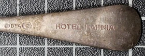  Hotel Hafnia Danimarca cucchiaio piccolo DFA marchio del cigno anni '50 piatto argento 4,75 pollici  - Foto 1 di 10