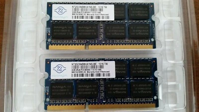 Nanya 4GB (2x2GB) DDR3 SO-DIMM 2Rx8 PC3-8500S 7-10-F0 1066MHz RAM memory - Image 1 of 2