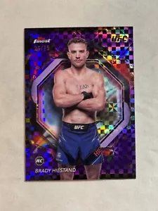 2024 Topps Finest UFC Rare Purple Checkerboard Brady Hiestand Rookie RC /75 #224 - Picture 1 of 2