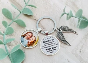 Personalisiertes Memorial-Doppelgeschenk, Sympathie, Komfort - Abschiede sind nicht für immer - Bild 1 von 6