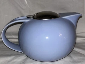 Bee House Ceramic Round Blue Teapot Made in Japan BEEHOUSE - Picture 1 of 5