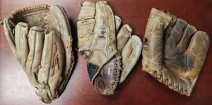 Vintage Baseball Glove Lot Wilson A2264 Larry Sherry A2030 Spalding Bobby Mercer - Picture 1 of 8