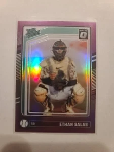 2024 Donruss Rated Prospect Optic Ethan Salas #124 Purple Parallel 32/49 Padres - Picture 1 of 2