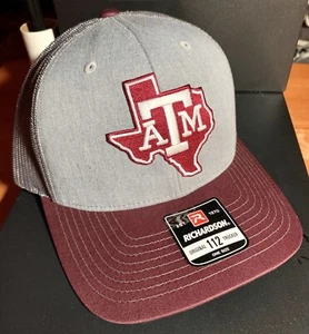 Texas A&M Aggies State Of Texas Logo SEC Richardson Snapback Hat - Picture 1 of 2