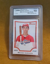 2009 BOWMAN AFLAC ALL AMERICAN MICHAEL LORENZEN GRADED GMA 10