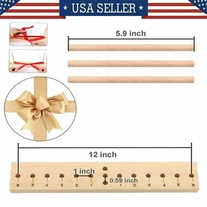 Party DIY Ribbon Craft Party Decoration Bow Maker Wood Wreath Bowing Making Tool - Picture 1 of 7