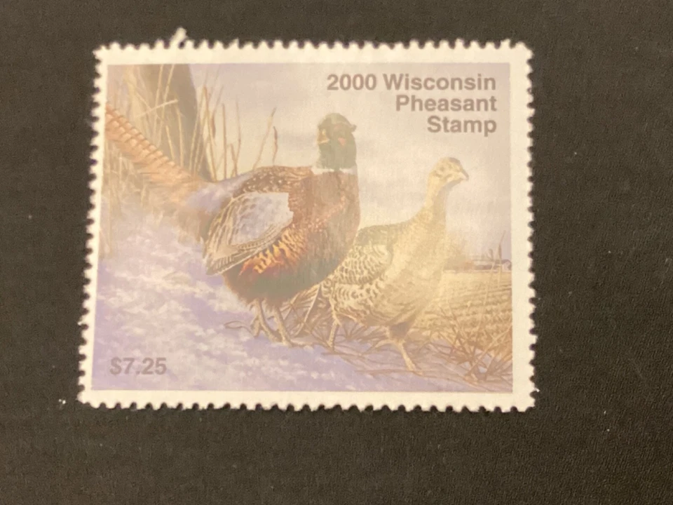 ICOLLECTZONE US Wisconsin 2000 Pheasant Stamp VF NH - Image 1 of 1